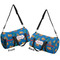 Boats & Palm Trees Duffle bag small front and back sides