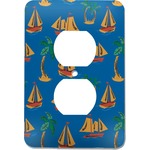 Boats & Palm Trees Electric Outlet Plate