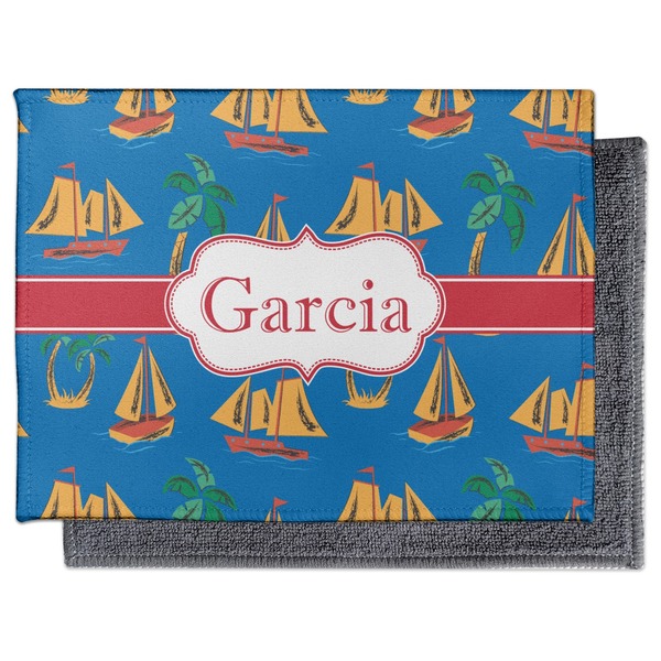 Boats & Palm Trees Electronic Screen Wipe - Flat