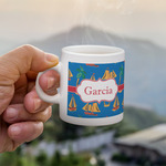 Boats & Palm Trees Single Shot Espresso Cup - Single (Personalized)