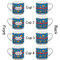 Boats & Palm Trees Espresso Cup - 6oz (Double Shot Set of 4) APPROVAL