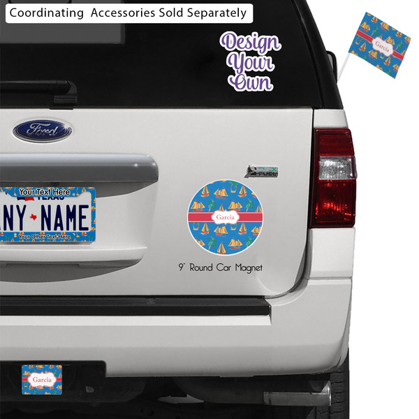 Boats & Palm Trees Exterior Car Accessories