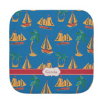 Boats & Palm Trees Face Towel (Personalized)