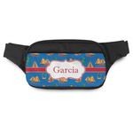 Boats & Palm Trees Fanny Pack - Modern Style (Personalized)