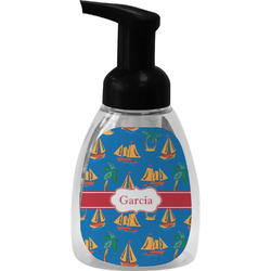 Boats & Palm Trees Foam Soap Bottle (Personalized)