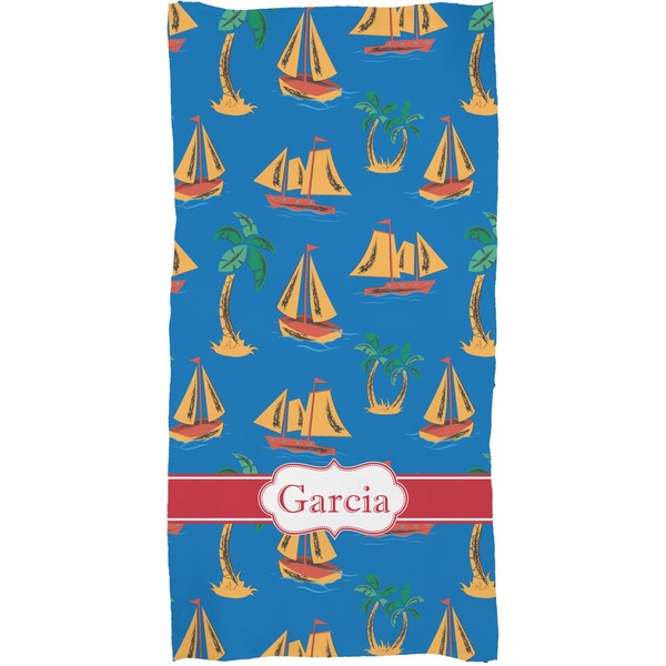 Boats & Palm Trees Full Sized Bath Towel - Apvl