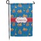 Boats & Palm Trees Small Garden Flag - Double Sided w/ Name or Text