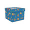 Boats & Palm Trees Gift Boxes with Lid - Canvas Wrapped - Small - Front/Main