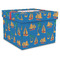 Boats & Palm Trees Gift Box with Lid - Canvas Wrapped - XX-Large (Personalized)