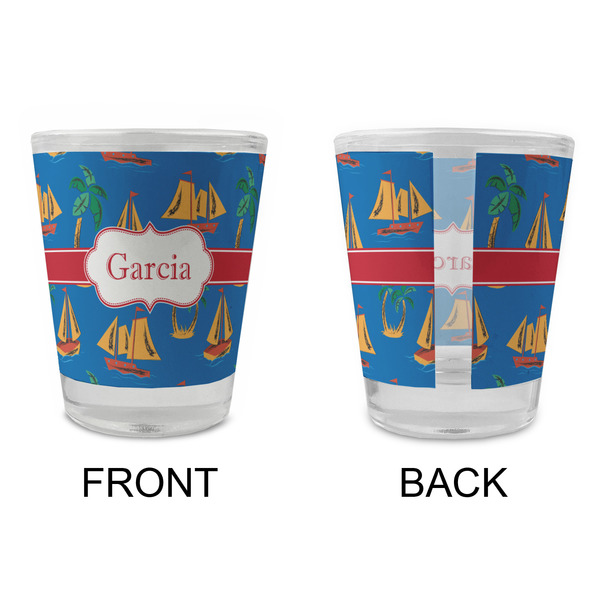Boats & Palm Trees Glass Shot Glass - Standard - APPROVAL