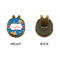 Boats & Palm Trees Golf Ball Hat Clip Marker - Apvl - GOLD