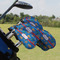 Boats & Palm Trees Golf Club Cover - Set of 9 - On Clubs