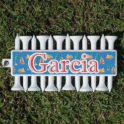 Boats & Palm Trees Golf Tees & Ball Markers Set (Personalized)