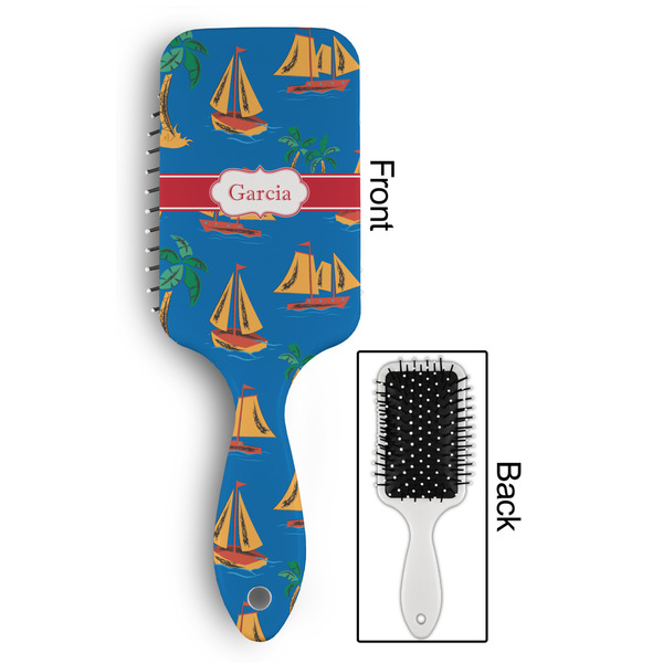 Boats & Palm Trees Hair Brush - Approval