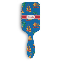 Boats & Palm Trees Hair Brushes (Personalized)