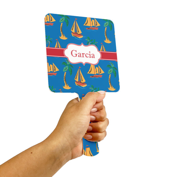 Boats & Palm Trees Hand Mirrors - Alt View