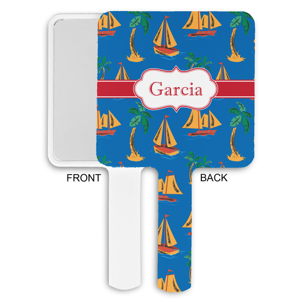Boats & Palm Trees Hand Mirrors - Approval