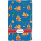 Boats & Palm Trees Hand Towel (Personalized) Full