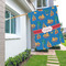 Boats & Palm Trees House Flags - Double Sided - LIFESTYLE