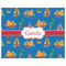 Boats & Palm Trees Indoor / Outdoor Rug - 8'x10' - Front Flat