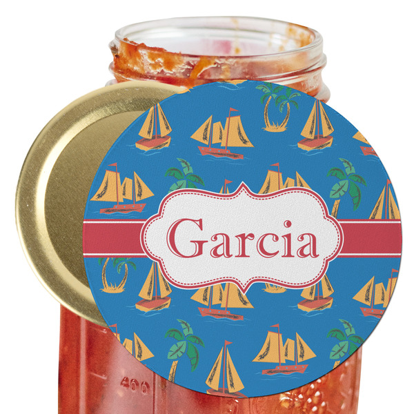 Custom Boats & Palm Trees Jar Opener (Personalized)