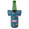 Boats & Palm Trees Jersey Bottle Cooler - FRONT (on bottle)