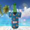 Boats & Palm Trees Jersey Bottle Cooler - LIFESTYLE