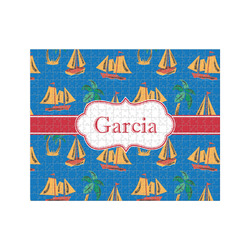 Boats & Palm Trees 500 pc Jigsaw Puzzle (Personalized)