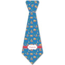 Boats & Palm Trees Iron On Tie - 4 Sizes w/ Name or Text