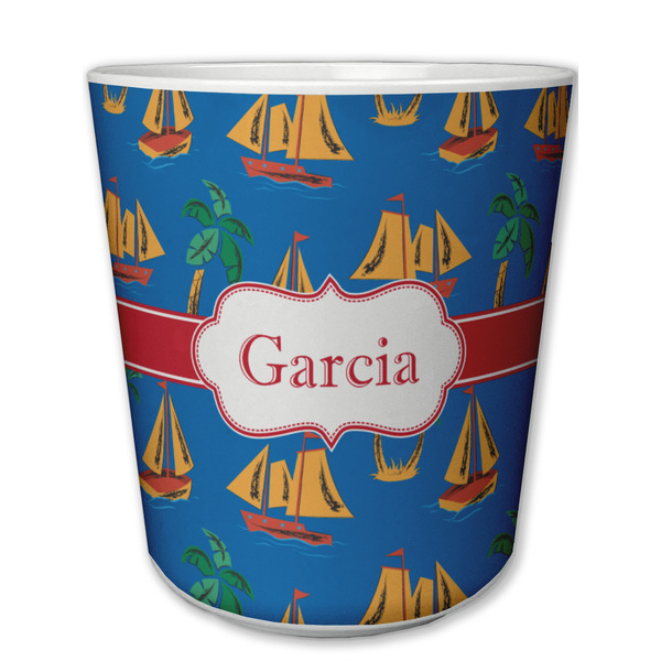 Custom Boats & Palm Trees Plastic Tumbler 6oz (Personalized)