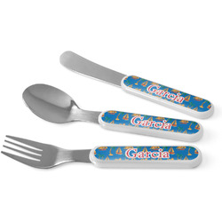 Boats & Palm Trees Kid's Flatware (Personalized)