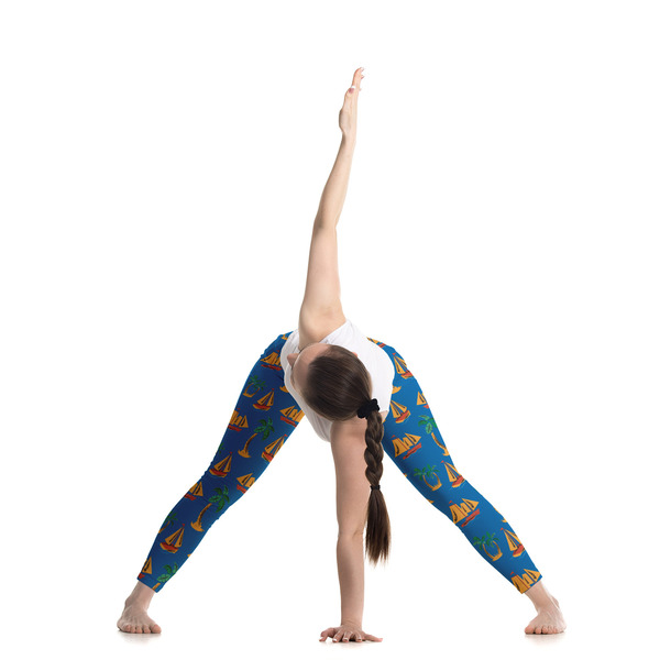 Boats & Palm Trees Ladies Leggings - LIFESTYLE