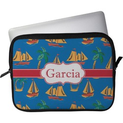 Boats & Palm Trees Laptop Sleeve / Case (Personalized)