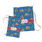 Boats & Palm Trees Laundry Bag - Both Bags
