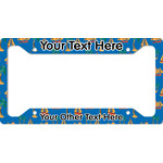 Boats & Palm Trees License Plate Frame (Personalized)