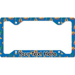 Boats & Palm Trees License Plate Frame - Style C (Personalized)