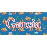 Boats & Palm Trees Front License Plate (Personalized)