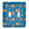 Boats & Palm Trees Light Switch Cover (2 Toggle Plate)