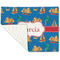 Boats & Palm Trees Linen Placemat - Folded Corner (single side)