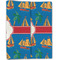 Boats & Palm Trees Linen Placemat - Folded Half (double sided)