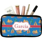Boats & Palm Trees Makeup / Cosmetic Bag (Personalized)