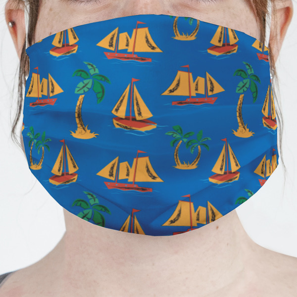 Custom Boats & Palm Trees Face Mask Cover