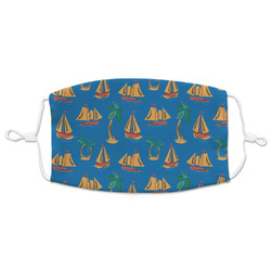 Boats & Palm Trees Adult Cloth Face Mask - XLarge