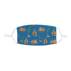 Boats & Palm Trees Kid's Cloth Face Mask - XSmall