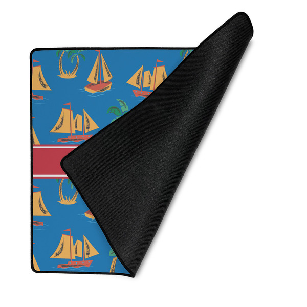 Boats & Palm Trees Medium Gaming Mats - FRONT W/FOLD