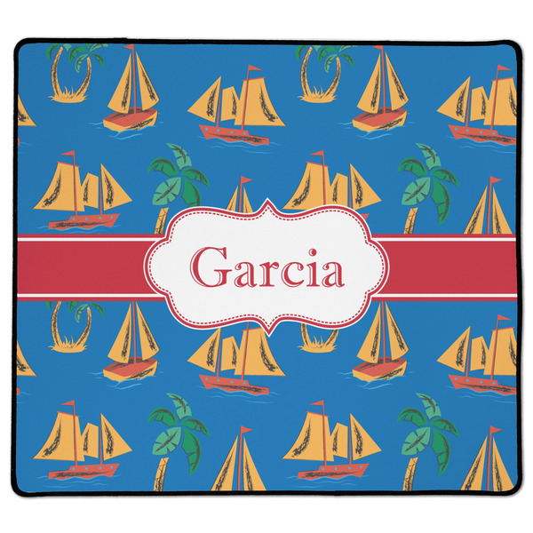 Custom Boats & Palm Trees XL Gaming Mouse Pad - 18" x 16" (Personalized)
