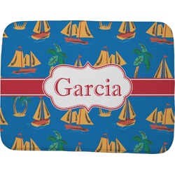 Boats & Palm Trees Memory Foam Bath Mat - 48"x36" (Personalized)