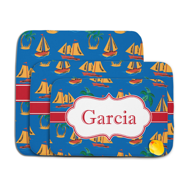 Boats & Palm Trees Memory Foam Bath Mat - MAIN PARENT