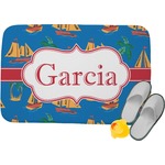 Boats & Palm Trees Memory Foam Bath Mat (Personalized)