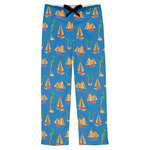 Boats & Palm Trees Mens Pajama Pants - L